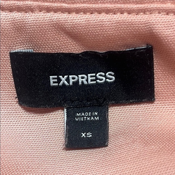 Express SATIN Blush Pink BOMBER JACKET, WOMEN SIZE XS - Picture 3 of 9